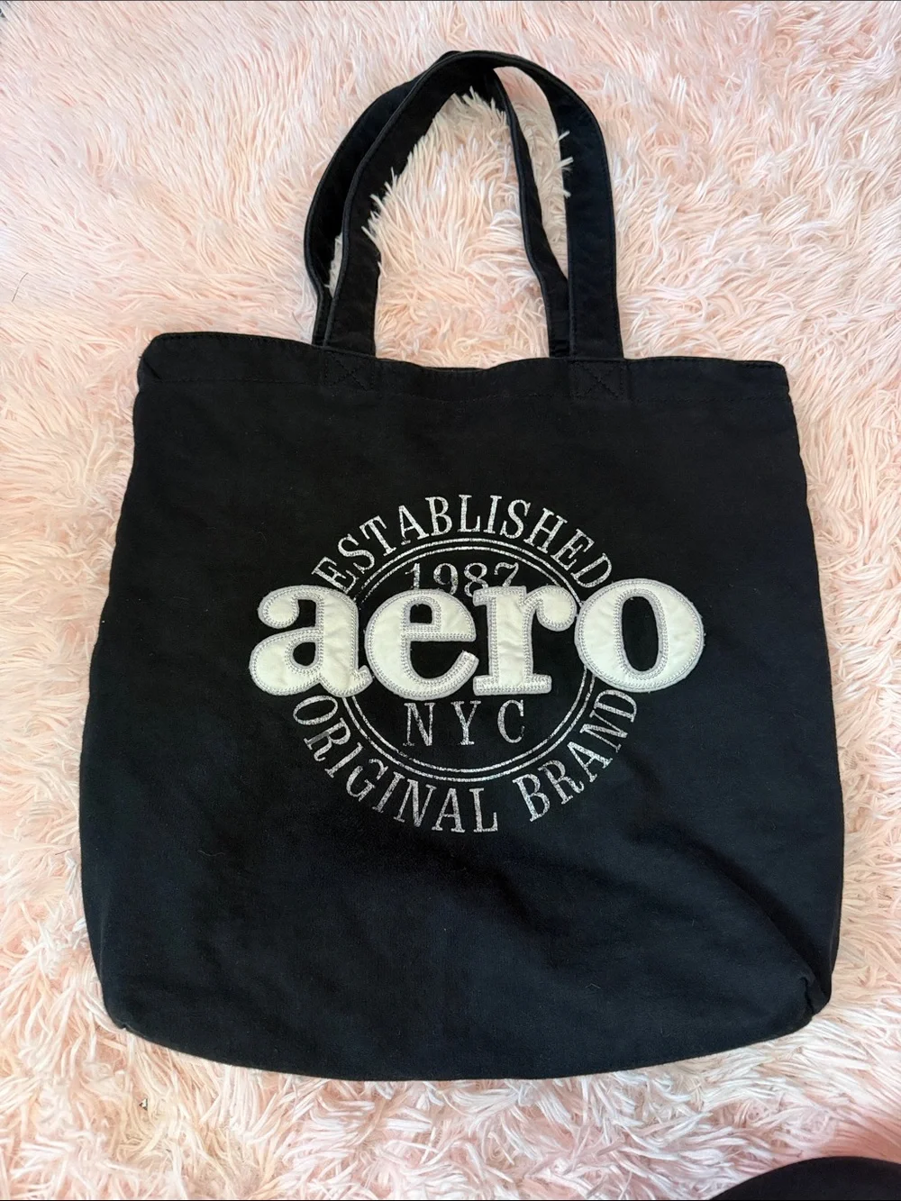 Aeropostale Black Tote with White Logo